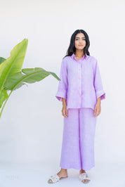 BLACK CURRANT LINEN CO-ORD