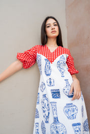 Blue Pottery Dress