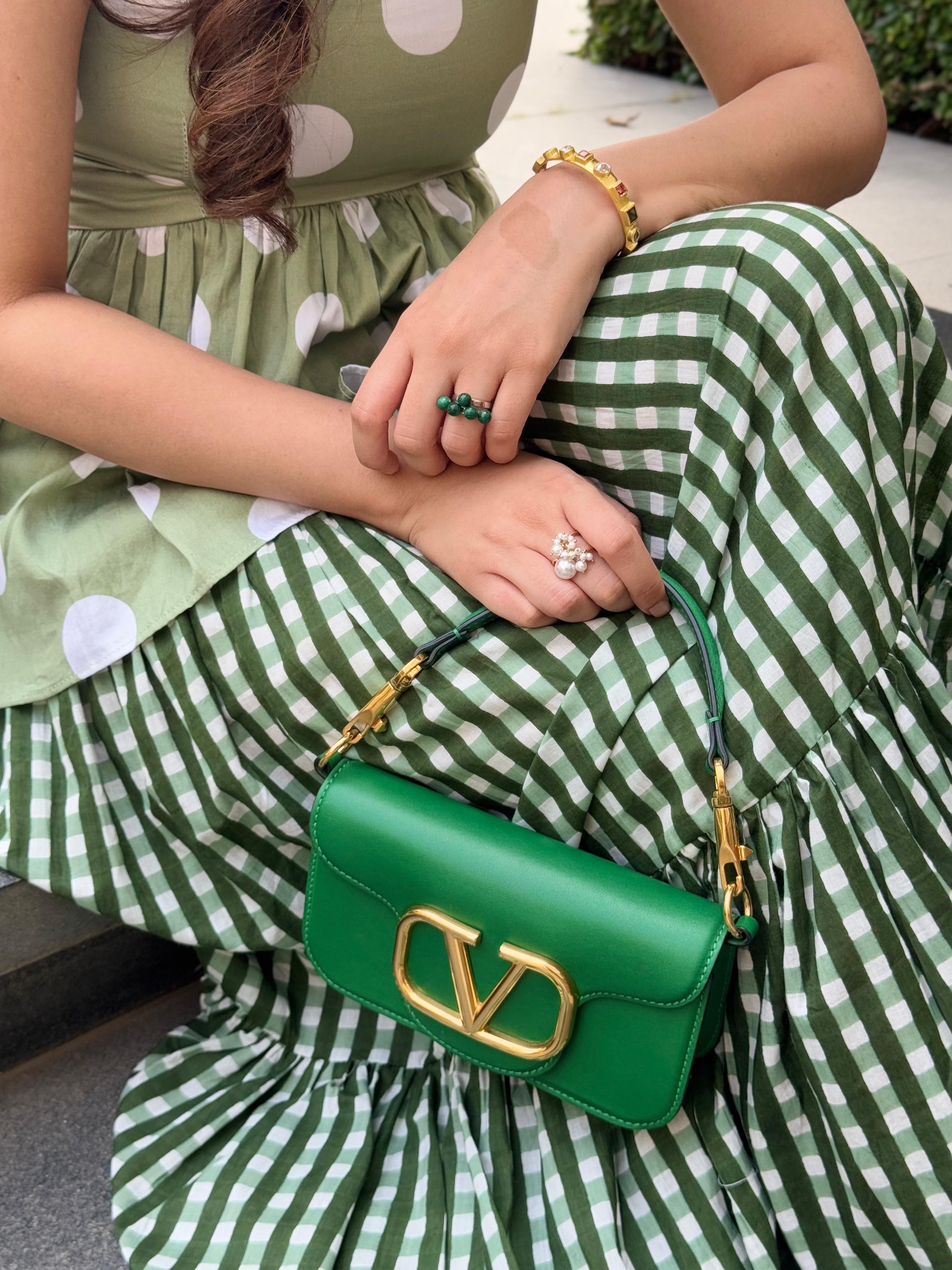 GREEN POLKA DOT CO-ORD