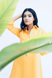 SUNSET LINEN SHIRT DRESS